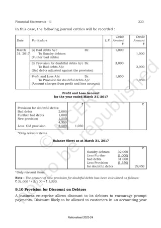 final accounts text and problems related to income and balance sheet | PDF