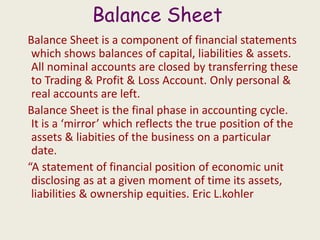 Final accounts | PPTX