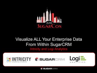 Visualize ALL Your Enterprise Data
From Within SugarCRM
Intricity and Logi Analytics
 