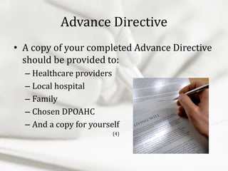 Final advance directives | PPTX