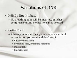 Dnr/Dni Status In The Perioperative Period – XYTKFB