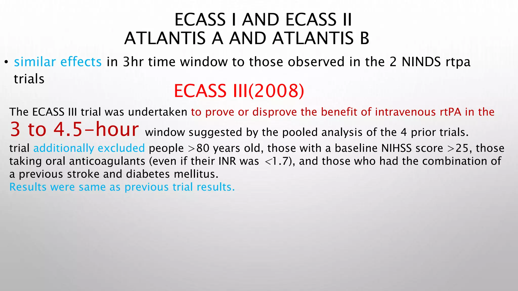 Recent Advances In Thrombolysis In Stroke Patient | PPTX