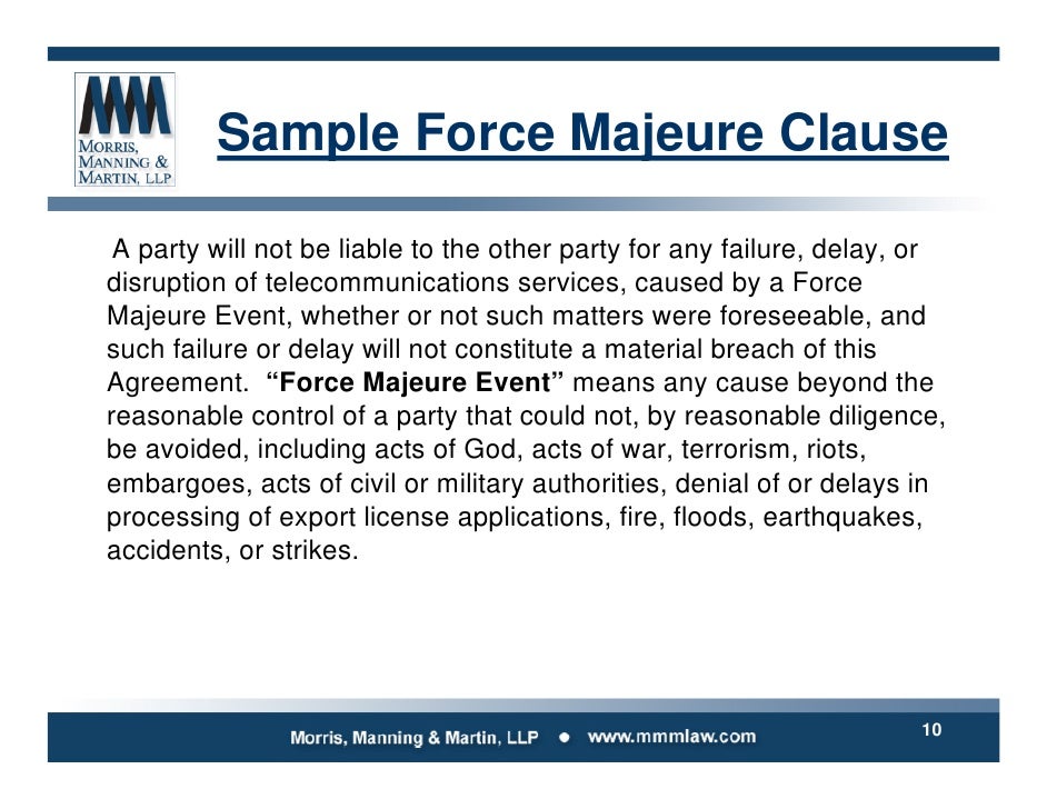picture Force Majeure Definition Sample legal issues impacting data center