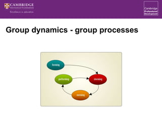 Group dynamics - group processes
 