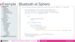 tech.days 2015#mstechdaysAMBIENT INTELLIGENCE & BIG DATA : Les enjeux
 