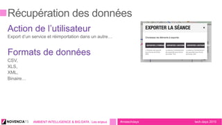 tech.days 2015#mstechdaysAMBIENT INTELLIGENCE & BIG DATA : Les enjeux
 