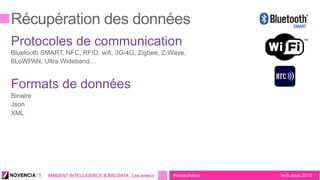 tech.days 2015#mstechdaysAMBIENT INTELLIGENCE & BIG DATA : Les enjeux
 