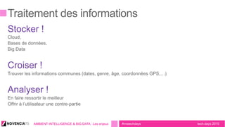 tech.days 2015#mstechdaysAMBIENT INTELLIGENCE & BIG DATA : Les enjeux
 