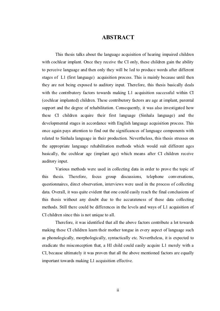 Phd thesis on street children
