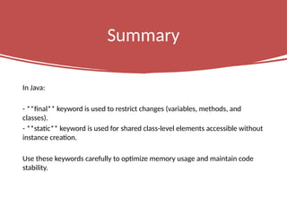 Final and Static in Java Programming.pptx