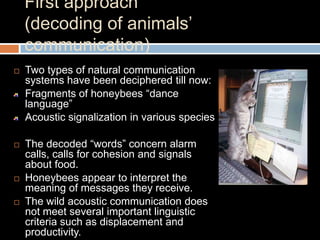 Animals Communication | PPTX