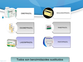 Todos son benzimidazoles sustituidosTodos son benzimidazoles sustituidos
 