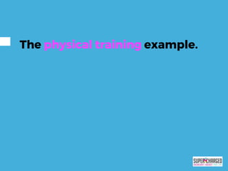 The physical training example.
 