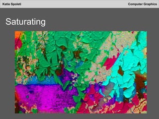 Katie Spoleti Computer Graphics
Saturating
 