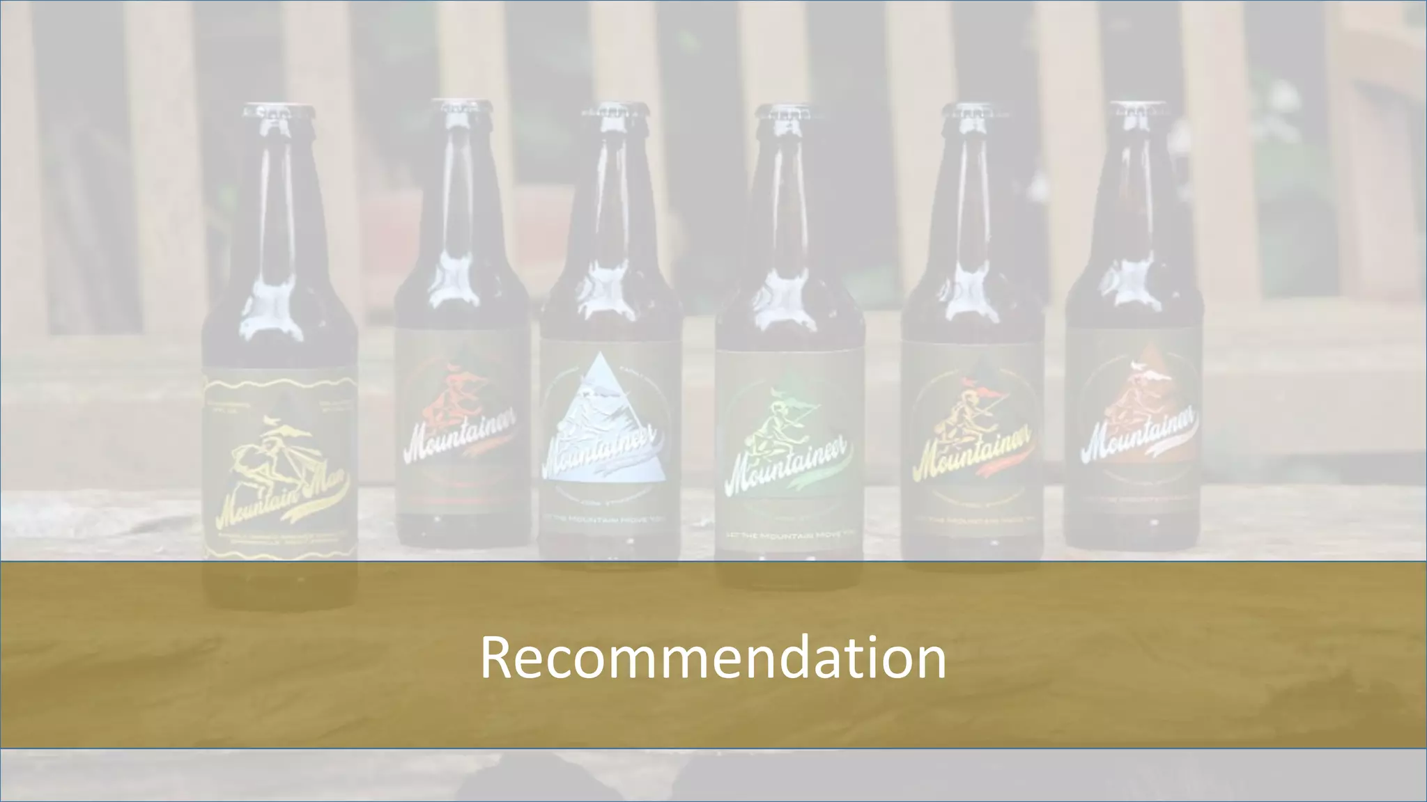 Recommendation
 