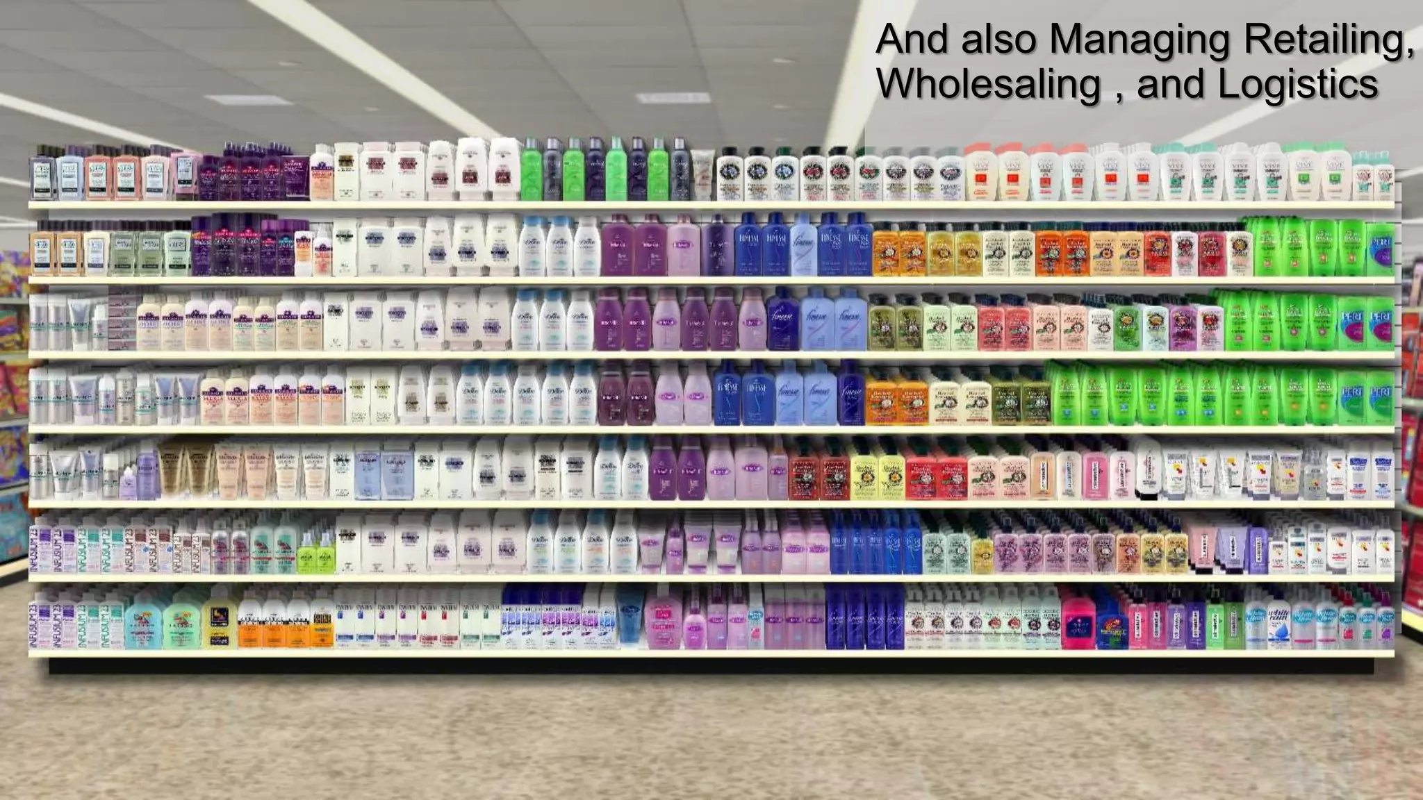 And also Managing Retailing,
Wholesaling , and Logistics
 