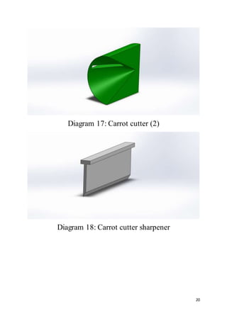 20
Diagram 17: Carrot cutter (2)
Diagram 18: Carrot cutter sharpener
 