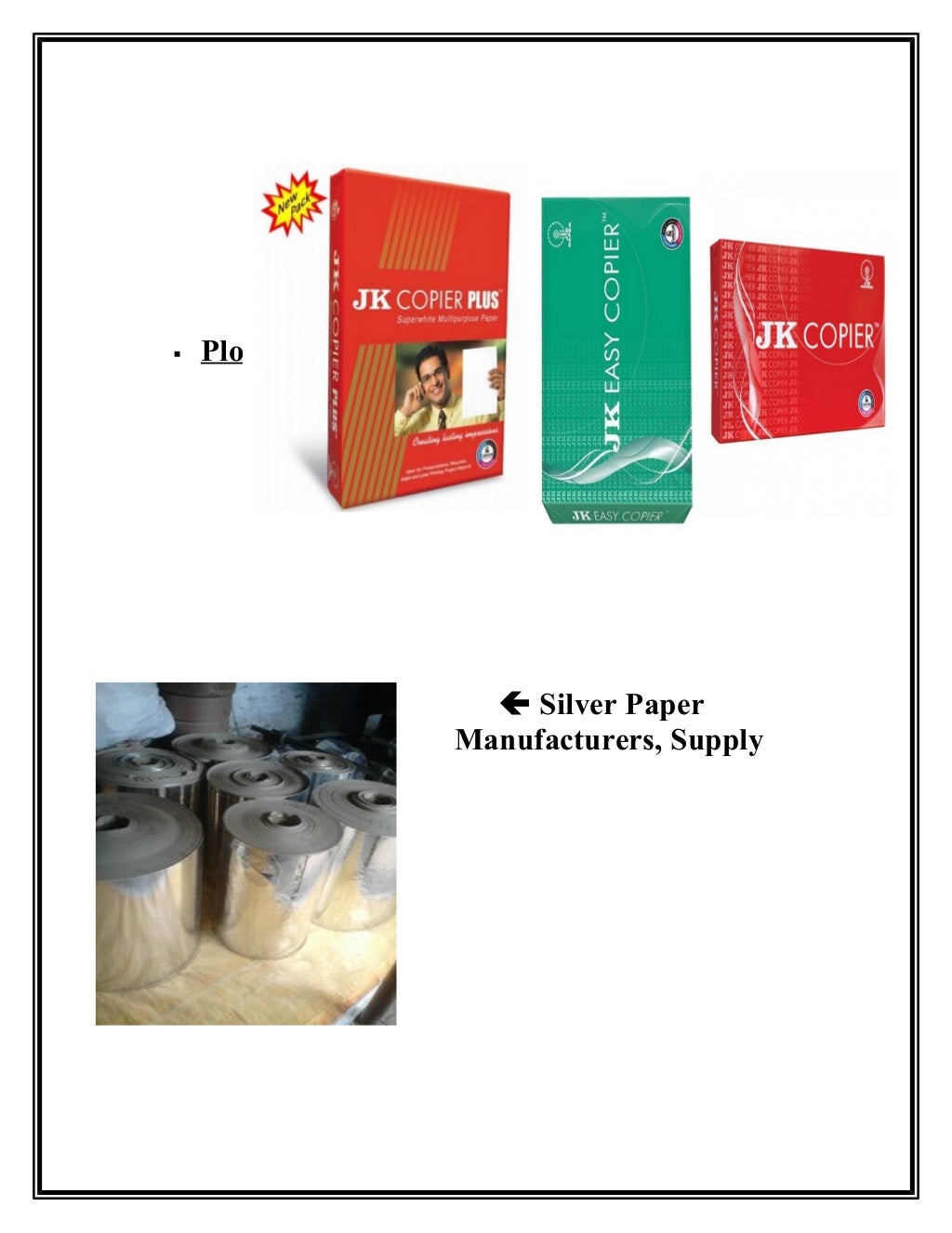 assinment of jk paper limited