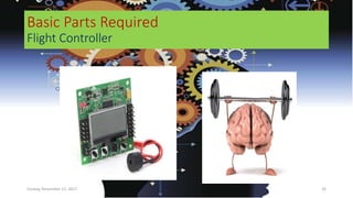 Basic Parts Required
Flight Controller
Sunday, November 12, 2017 32
 