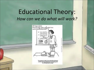 Educational Theory: How can we do what will work? 