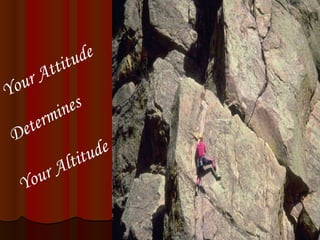 Your Attitude   Determines Your Altitude 