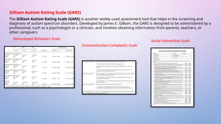 Gars Assessment.pdf FINAL AUTISM SPECTRUM DISORDER ASD1.pptx