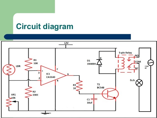 Automatic control of street light using LDR