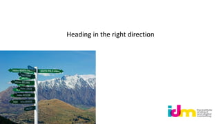 Heading in the right direction
 