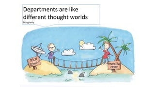8Departments are like
different thought worlds
Dougherty
 