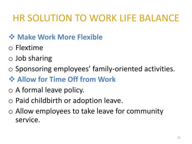 work life balance ppt | PPTX