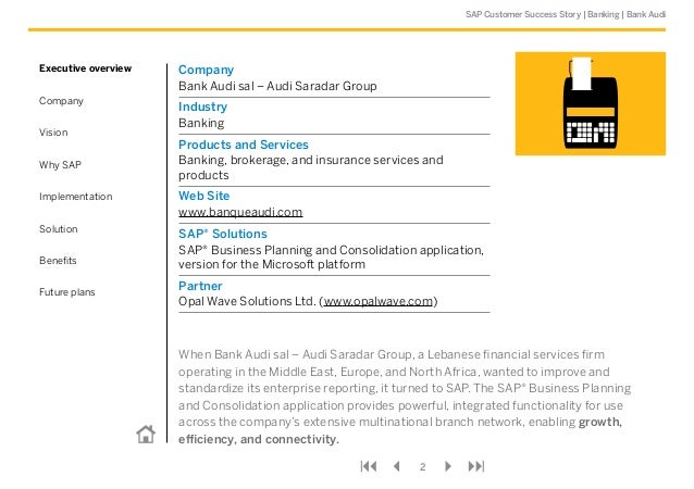 Bank Audi Success Story