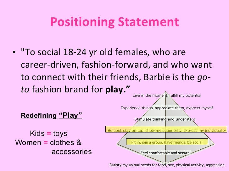 barbie brand positioning