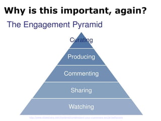 Why is this important, again? http://www.slideshare.net/charleneli/understand-your-customers-social-behaviors 