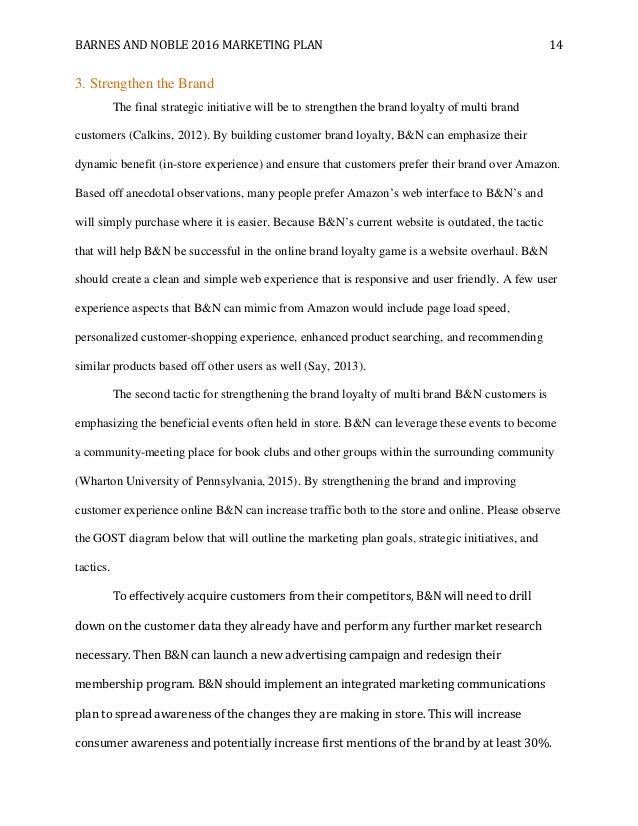Barnes Noble Marketing Plan