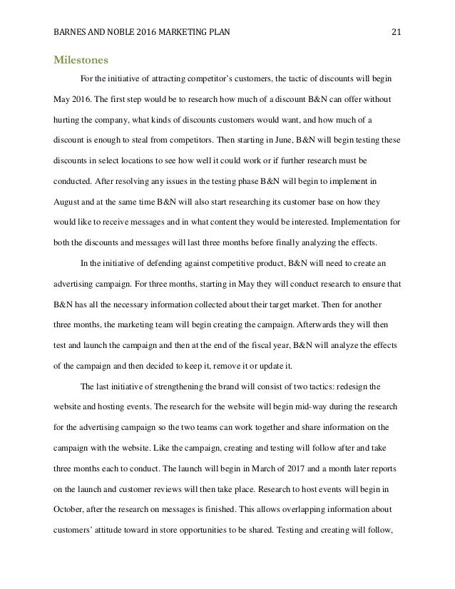 Barnes Noble Marketing Plan