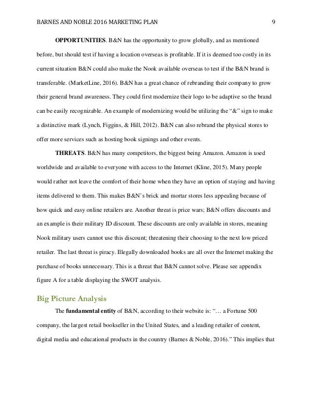 Barnes Noble Marketing Plan