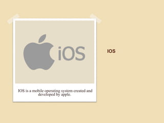 IOS Architecture
 