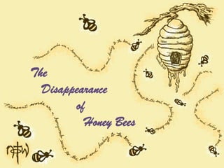 The
  Disappearance
        of
          Honey Bees
 