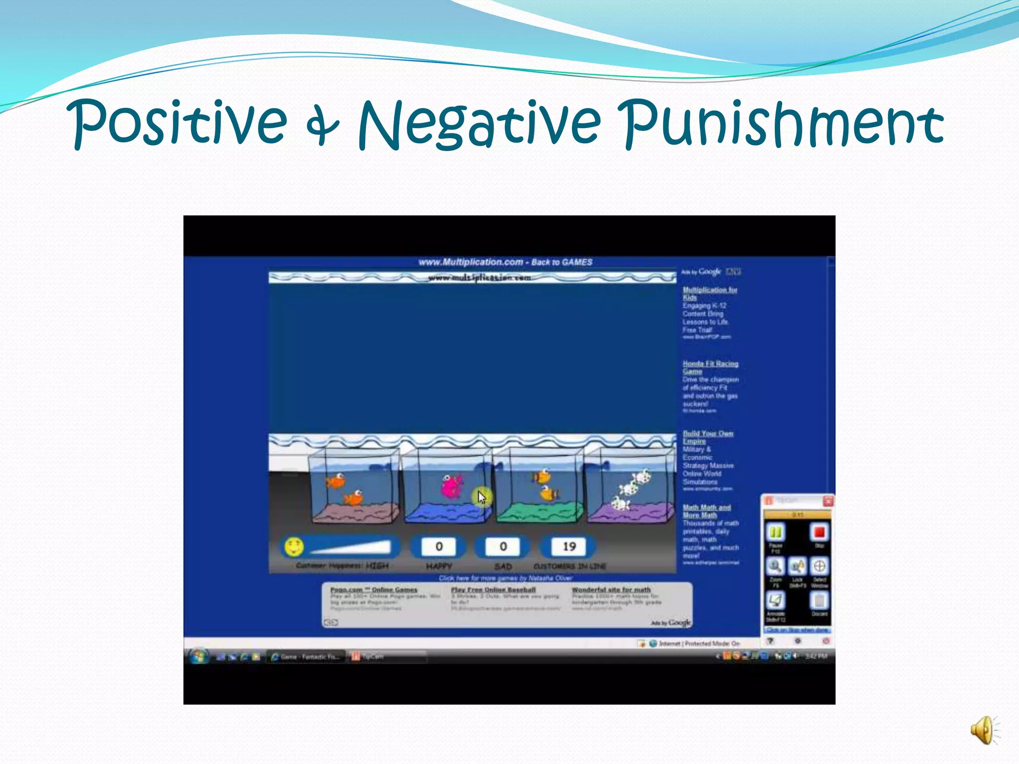 In Skinner’s Behaviorism:	Punishment is a procedure in which responses are followed by either:(a) the removal of a positive reinforcer, or (b) the presentation of a negative reinforcer (or aversive stimulus).http://findarticles.com/p/articles/mi_6884/is_1_6/ai_n28321088/
