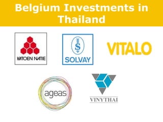 Belgium Investments in
       Thailand
 
