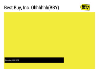 Best Buy, Inc. Ohhhhhh(BBY)
November 13th, 2015
 
