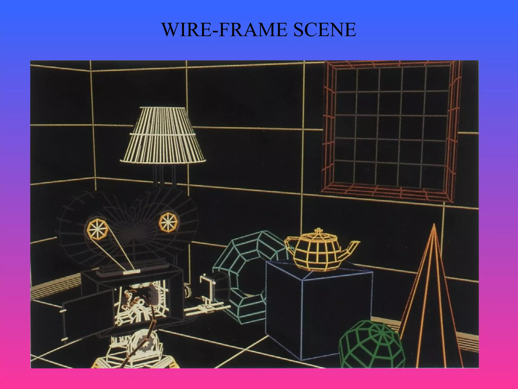 16
WIRE-FRAME SCENE
 
