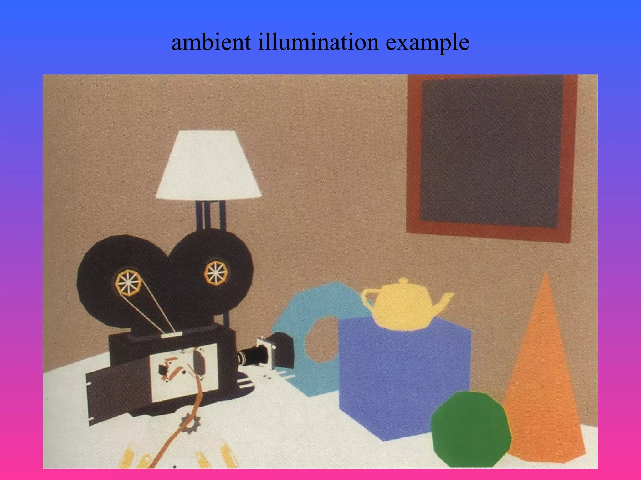 17
ambient illumination example
 