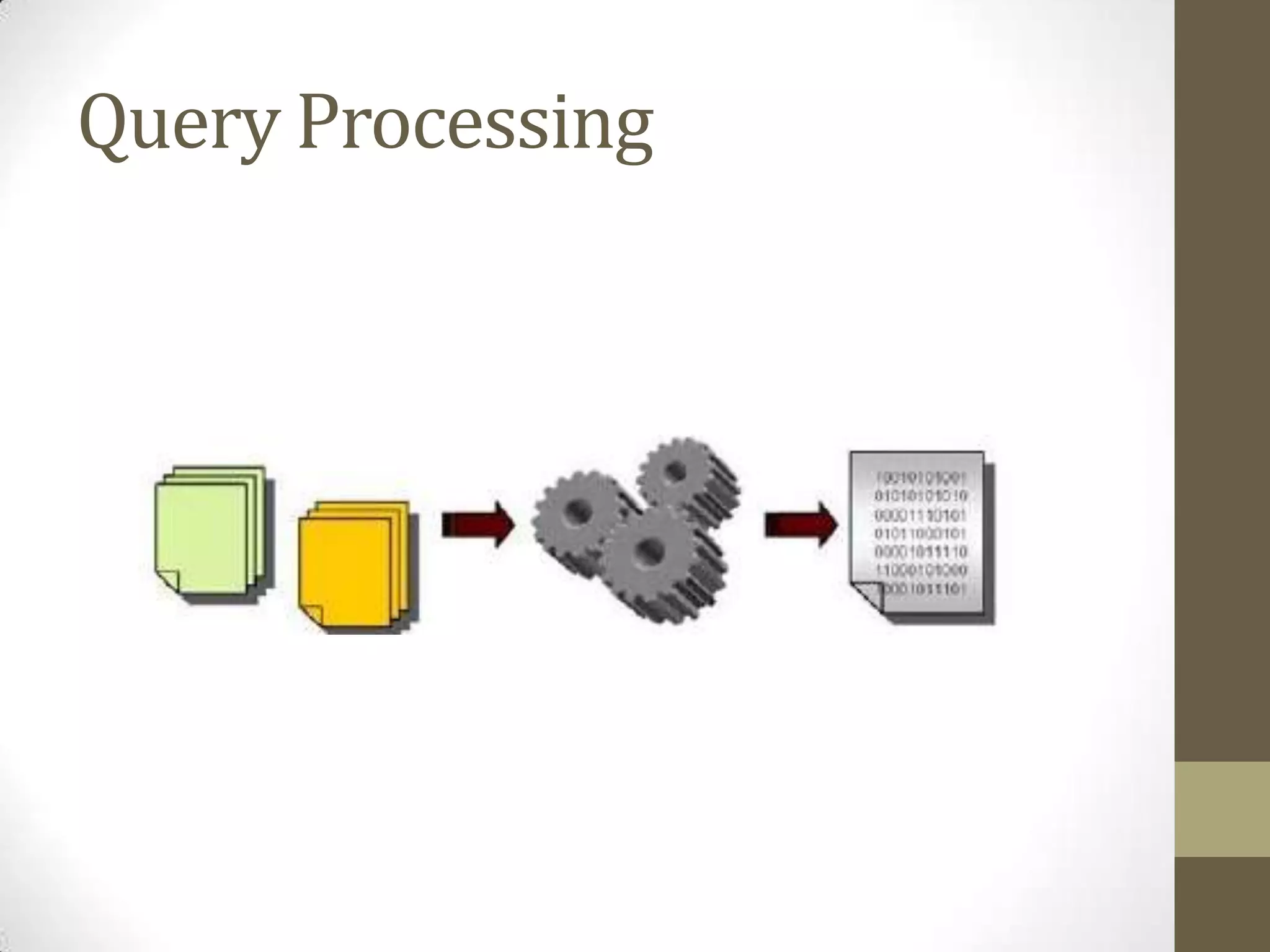 Query Processing
 
