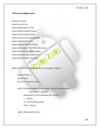 Campus news information system - Android | PDF