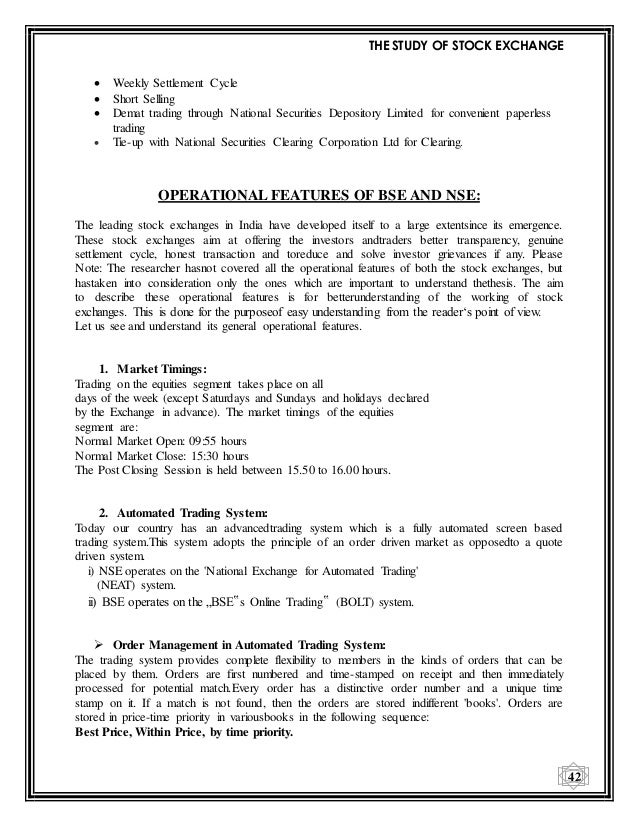 Screen based trading system was introduced nationwide by
