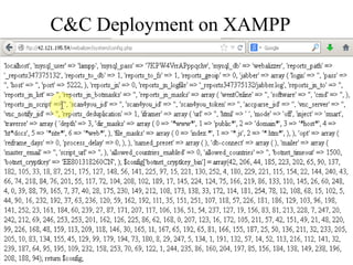 28
C&C Deployment on XAMPP!
 