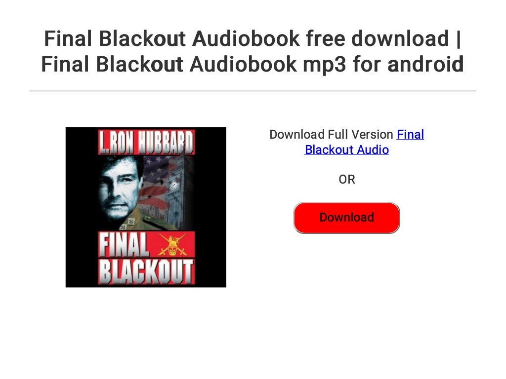 Final Blackout Audiobook free download Final Blackout