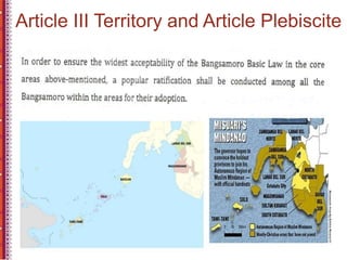 Article III Territory and Article Plebiscite
 