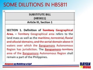 SOME DILUTIONS IN HB5811
 